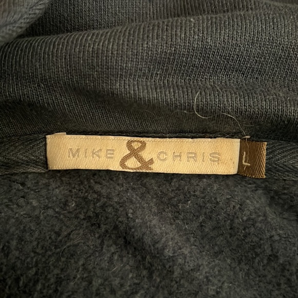 Mike & Chris hooded sweatshirt jacket, blue, size L GUC! - Picture 3 of 11